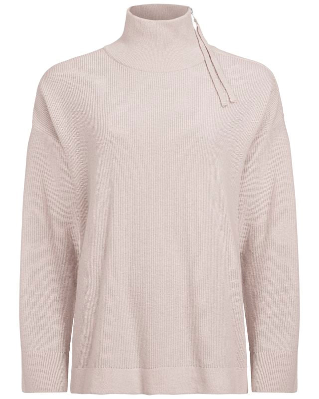 Kristina Zip Sweater Oyster