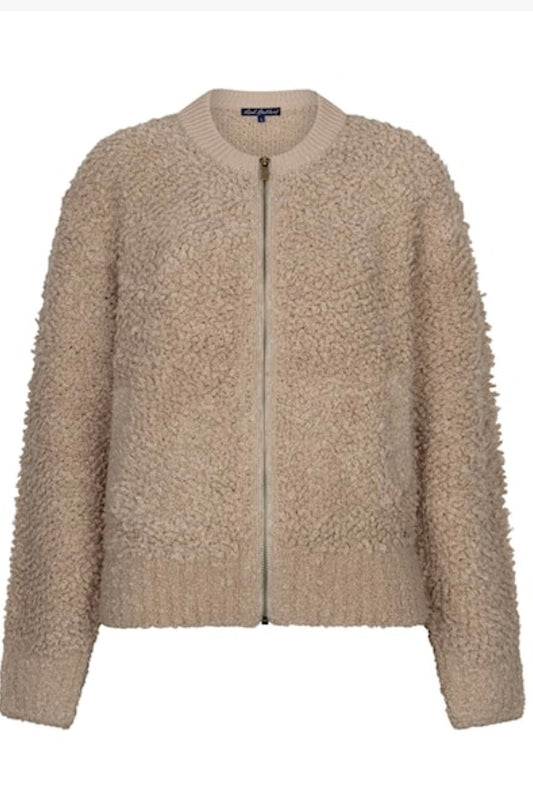 Bomber Knit Boucle Latte