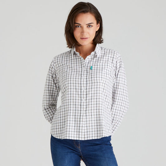 Ladies Swedgebrook Shirt Deep Forest/Smokey Olive