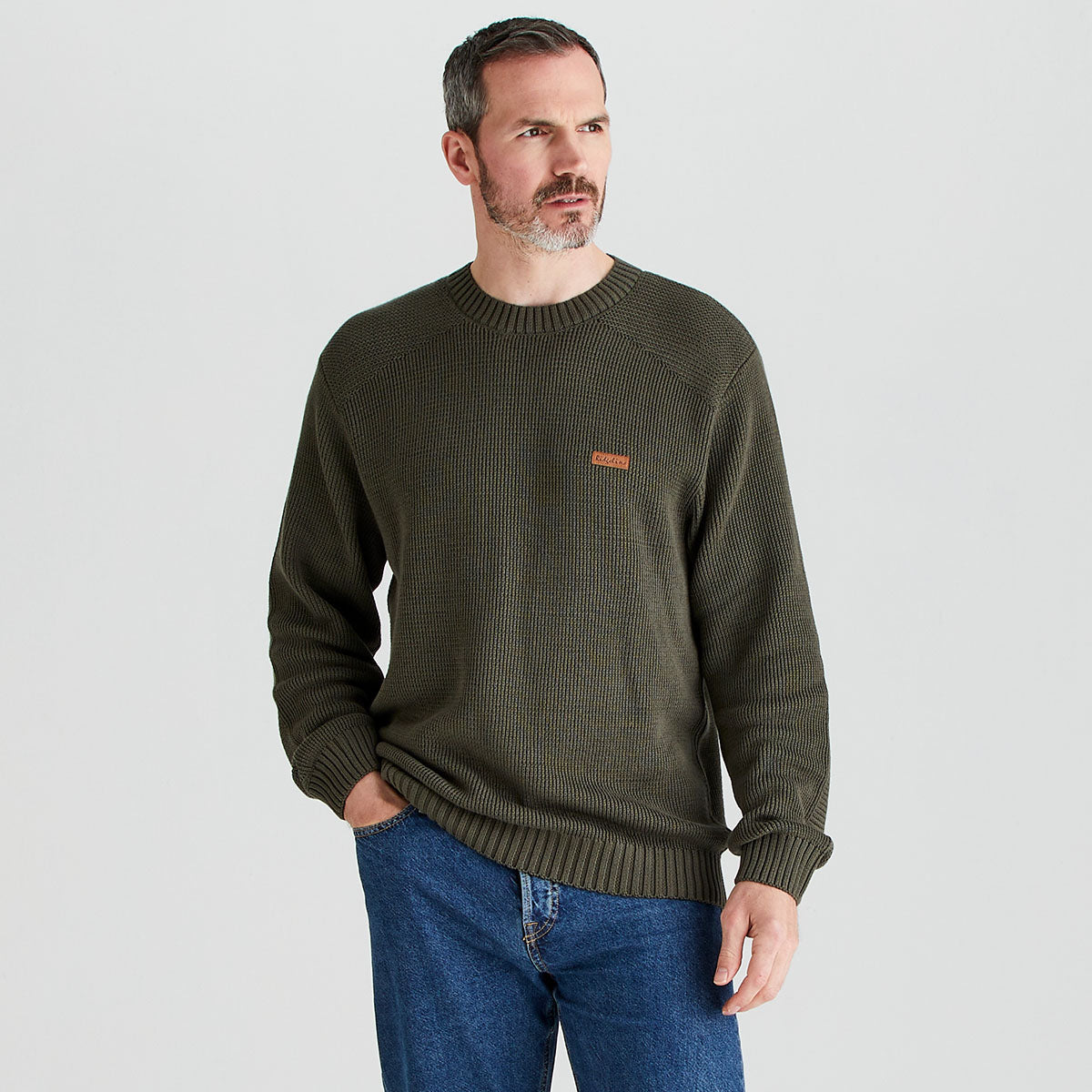 Men’s Journeyman Knit Jumper Moss