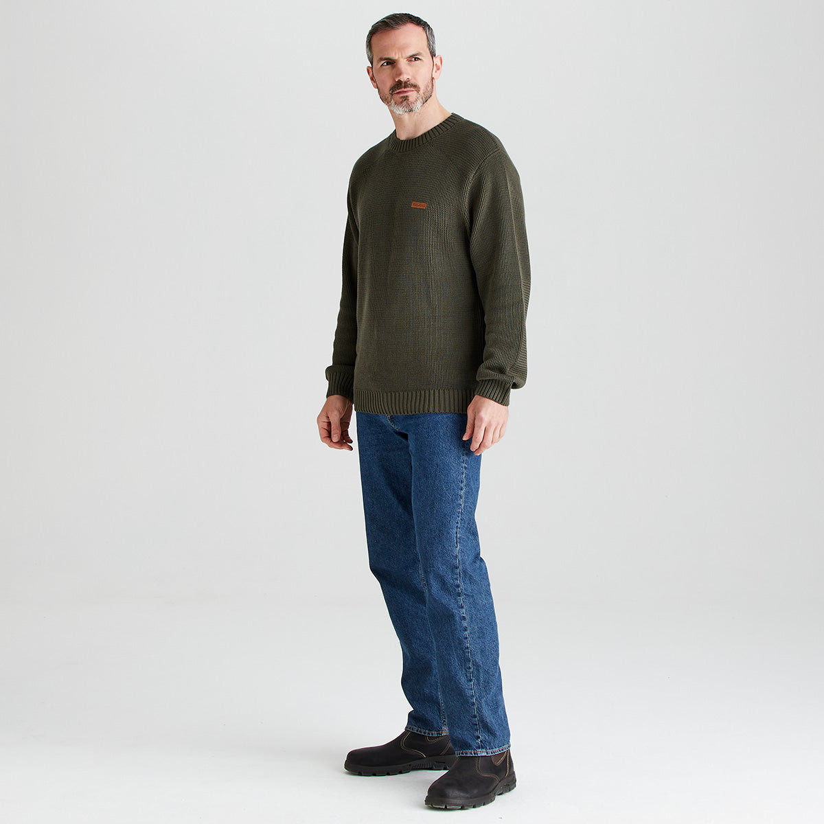 Men’s Journeyman Knit Jumper Moss