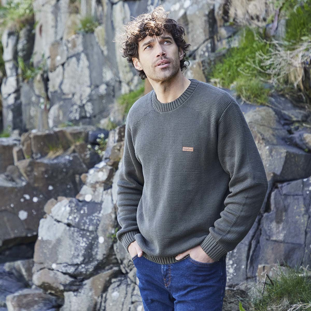 Men’s Journeyman Knit Jumper Moss
