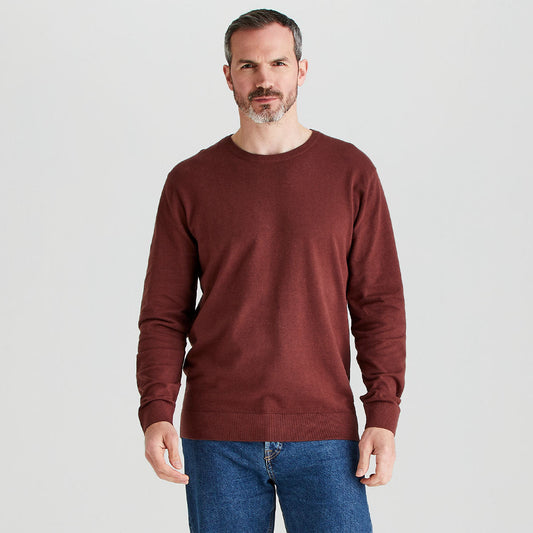 Men’s Hartland Knit Jumper Oxblood