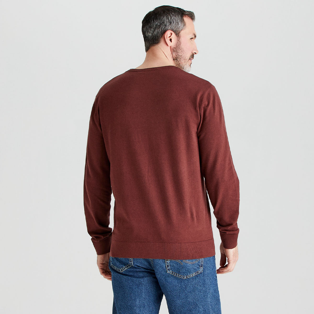 Men’s Hartland Knit Jumper Oxblood