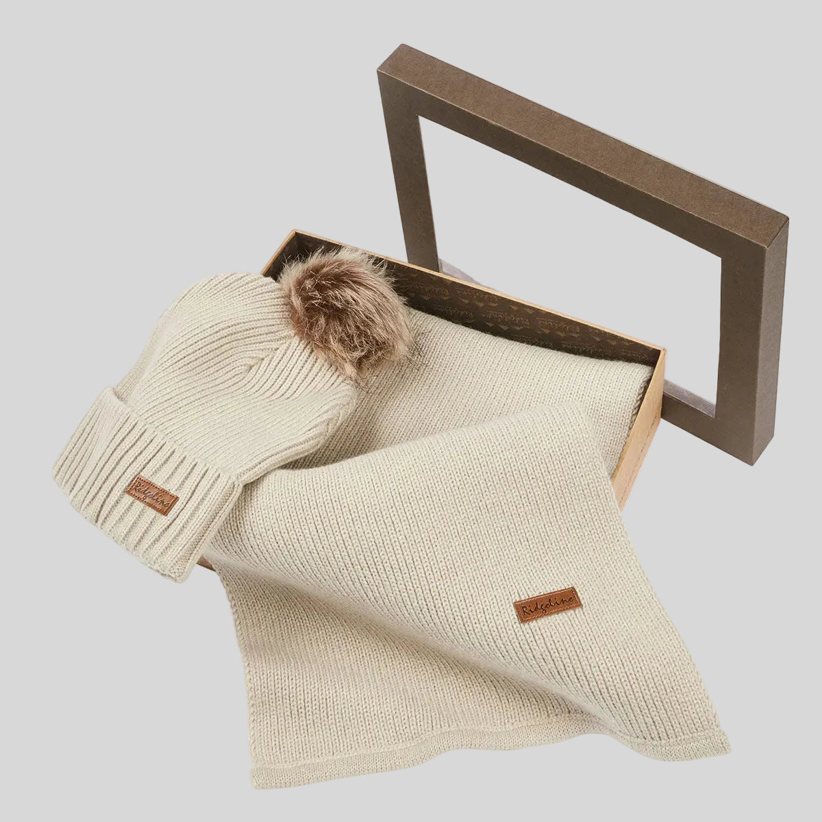 Baltic Hat & Scarf Set Sand