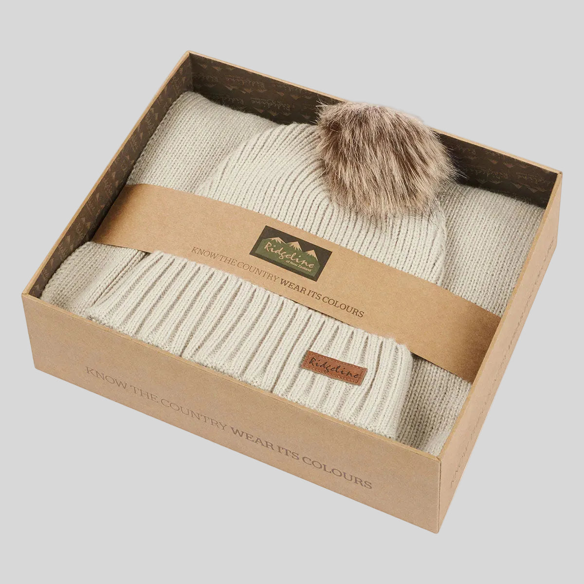 Baltic Hat & Scarf Set Sand