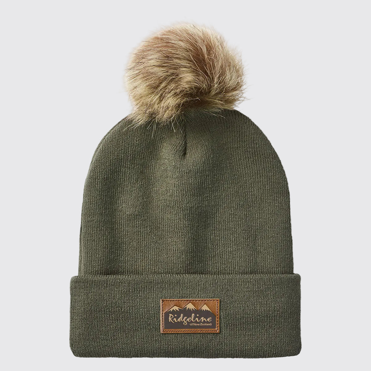 Heritage Fine Knit Bobble Hat Moss