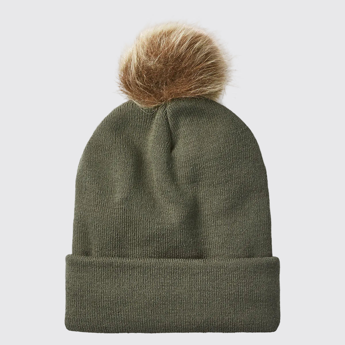 Heritage Fine Knit Bobble Hat Moss