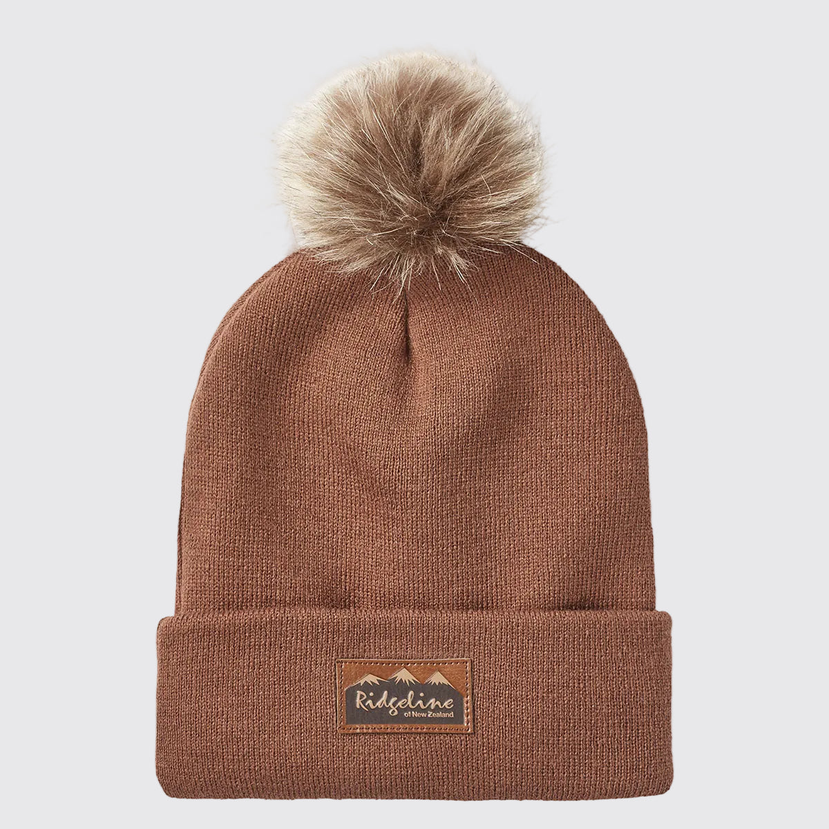 Heritage Fine Knit Bobble Hat Nutmeg