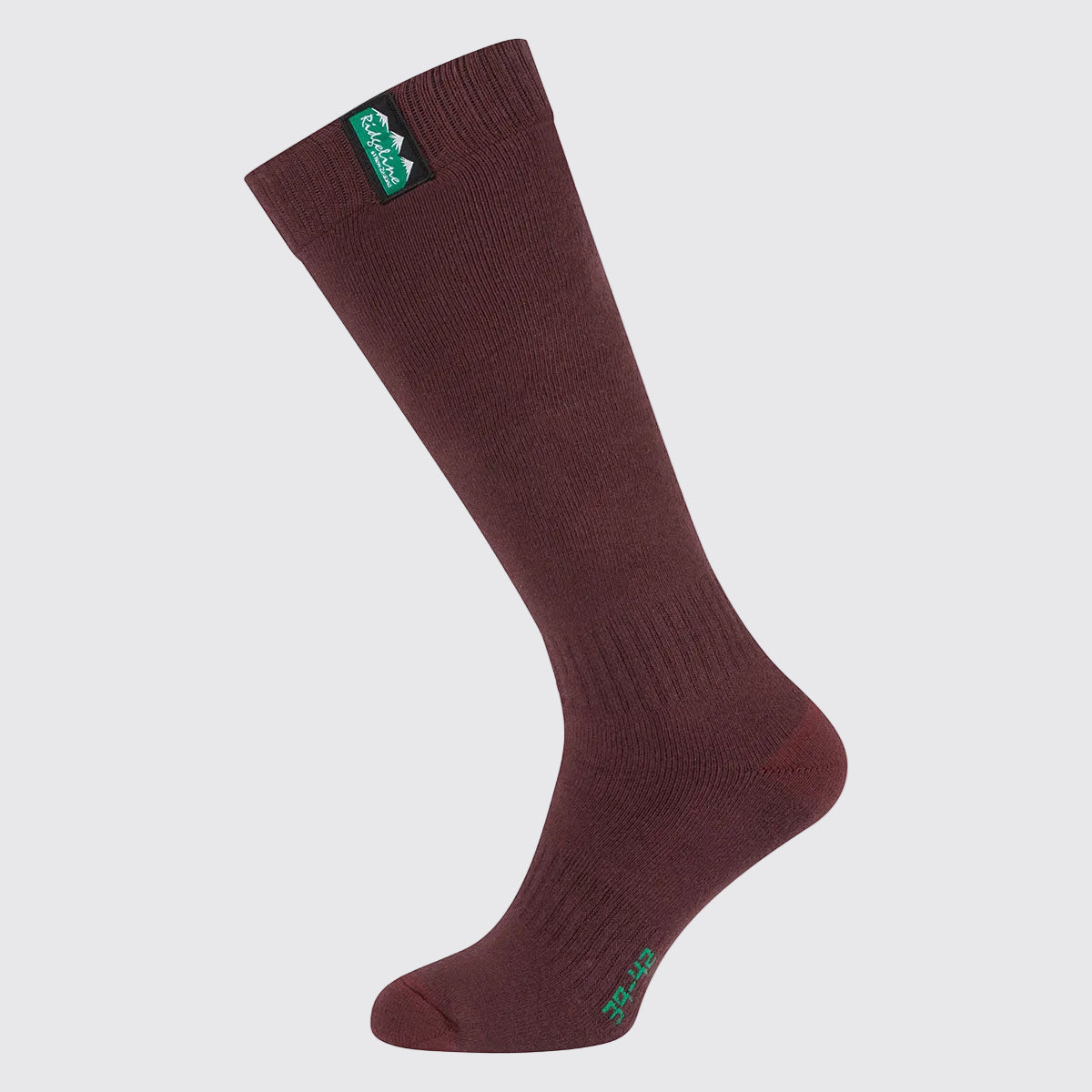 Unisex Cotton Work Socks Full Length Oxblood