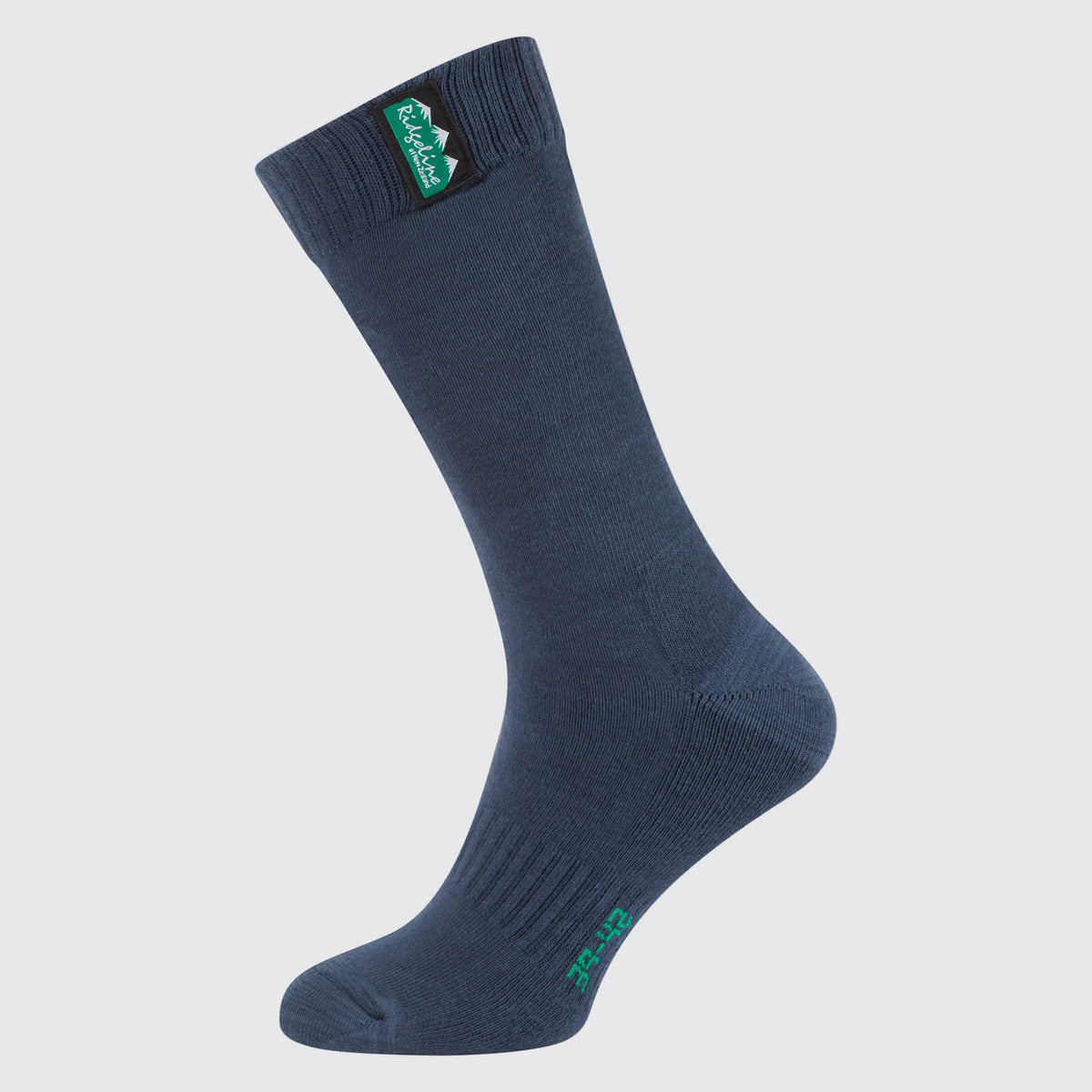 Unisex Cotton Work Socks Mid Length Navy Multi 36-