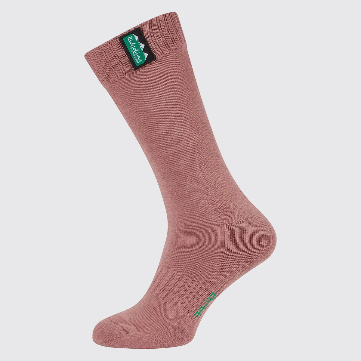Unisex Cotton Work Socks Mid Length Oxblood