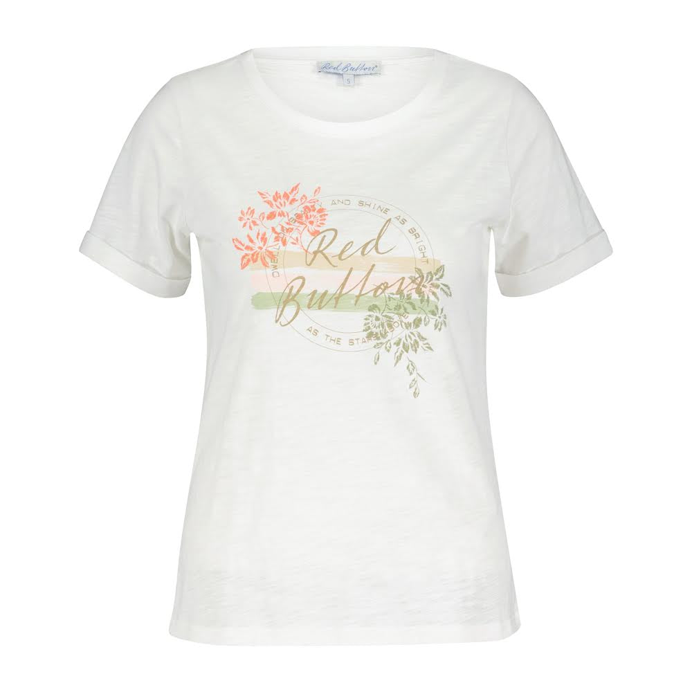 Tee Temmy Stripe & Flowers Teagreen
