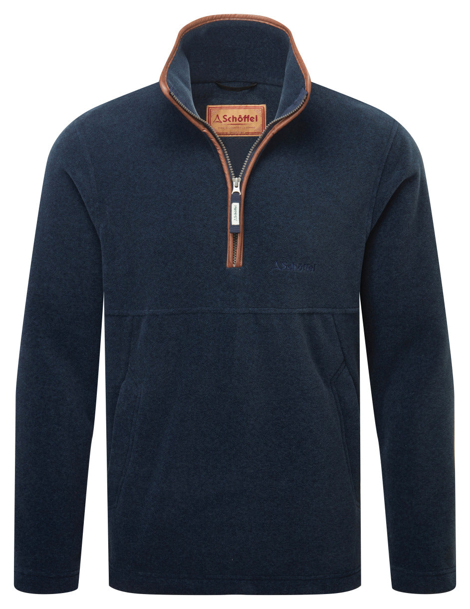 Berkeley 1/4 zip fleece Petrol Blue