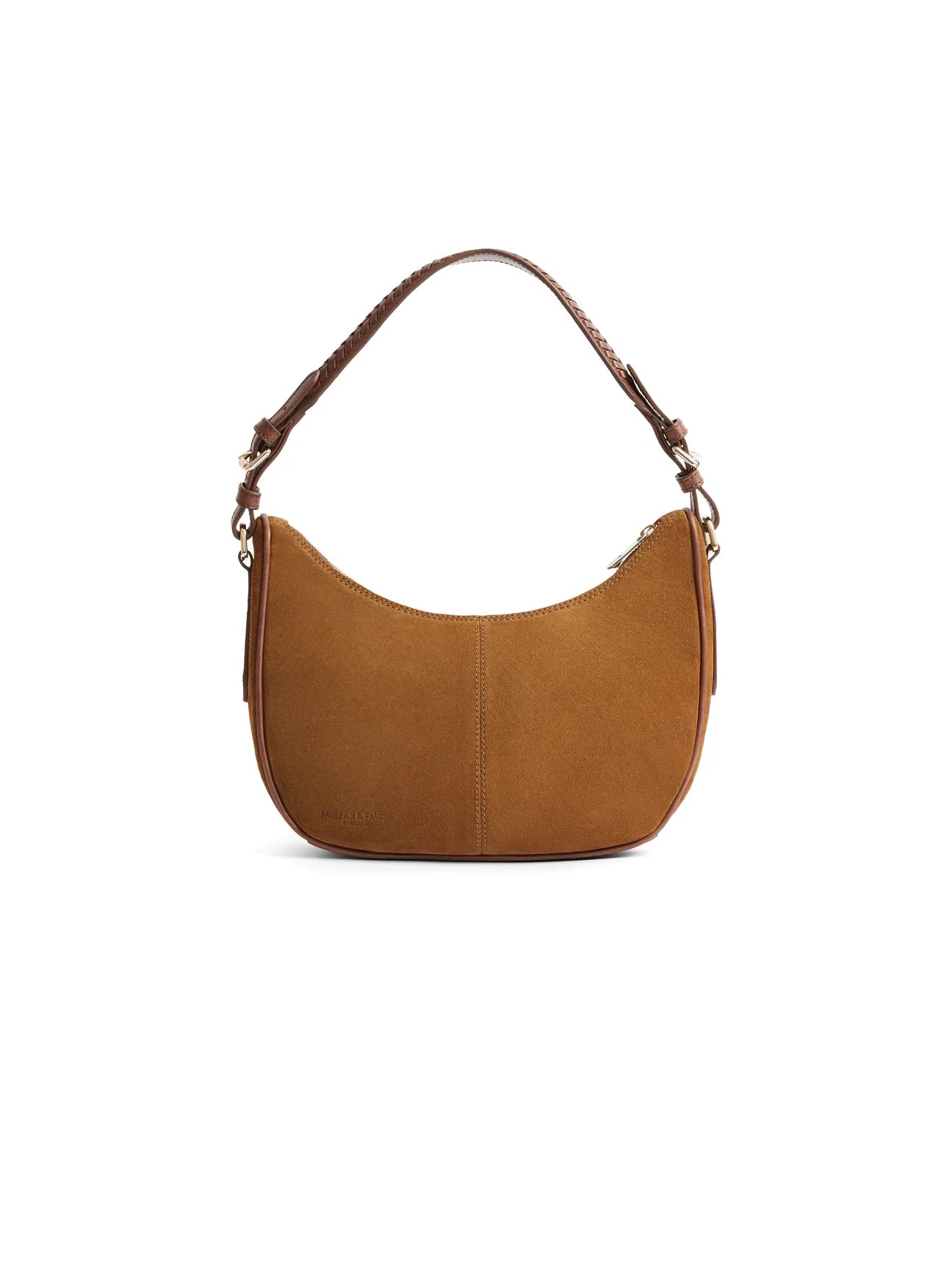 The Tetbury Women's Crescent Bag - Tan Suede