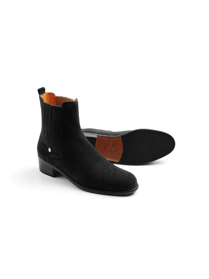 The Rockingham Chelsea Ankle Boot - Black Suede