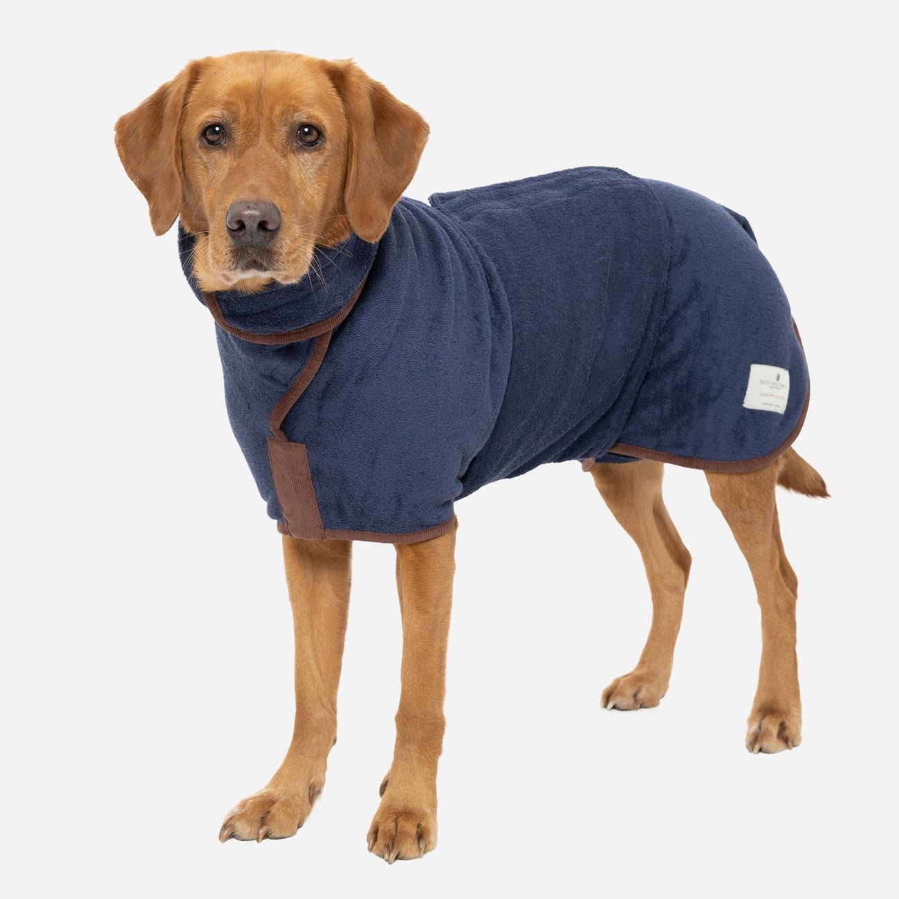 Country Dog Drying Coat - French Navy