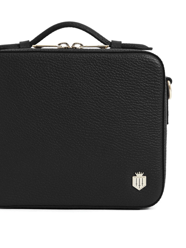 Ex Display The Buckingham Women's Crossbody Bag - Black Leather