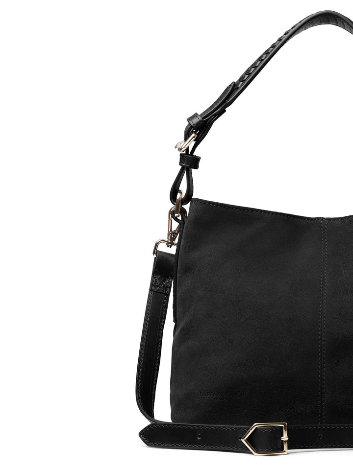 The Tetbury Women's Mini Tote Bag - Black Suede