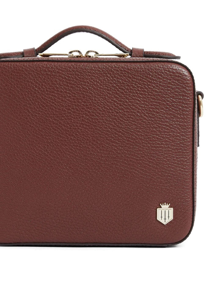 The Buckingham Women's Crossbody Bag - Burgandy Suede
