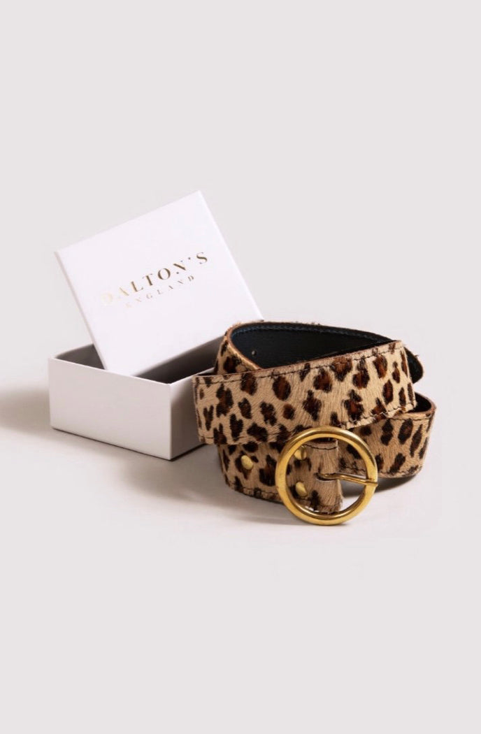 The Bedara Belt- Leopard Print