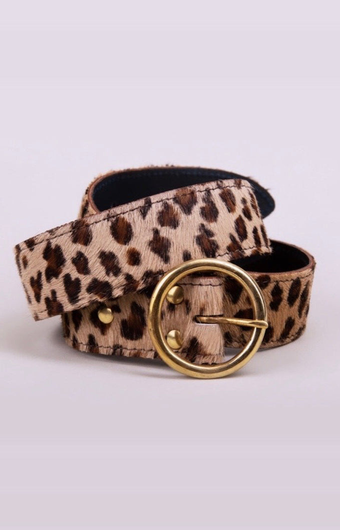 The Bedara Belt- Leopard Print