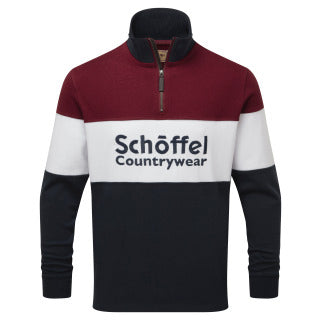 Exeter Heritage 1/4 Zip Bordeaux