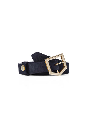 The Sennowe Women's Belt - Navy Blue Suede