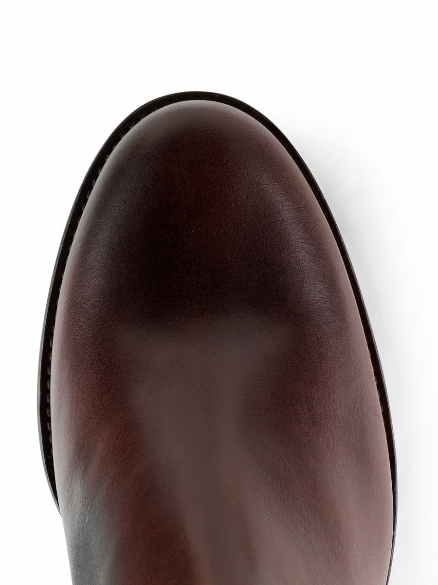 The Regina Women's Tall Boot - Mahogany Leather, Sporting Calf