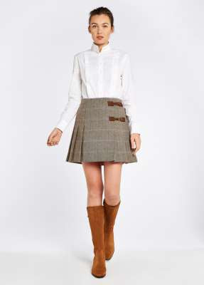Blossom Tweed Skirt - Woodrose