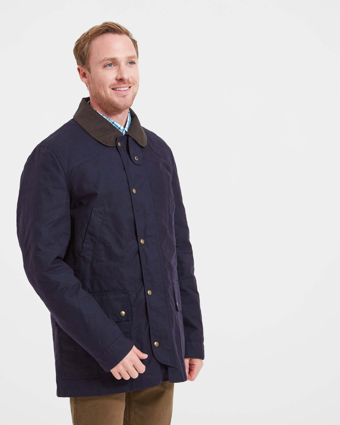 Preston Wax Jacket Navyn