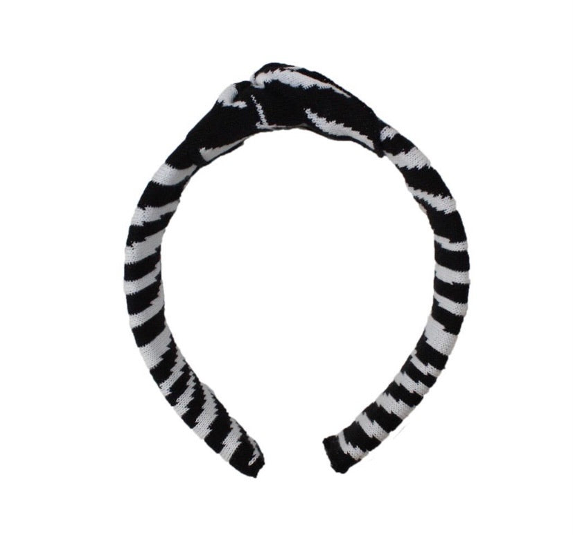 Hairband - Animal Knot Zebra