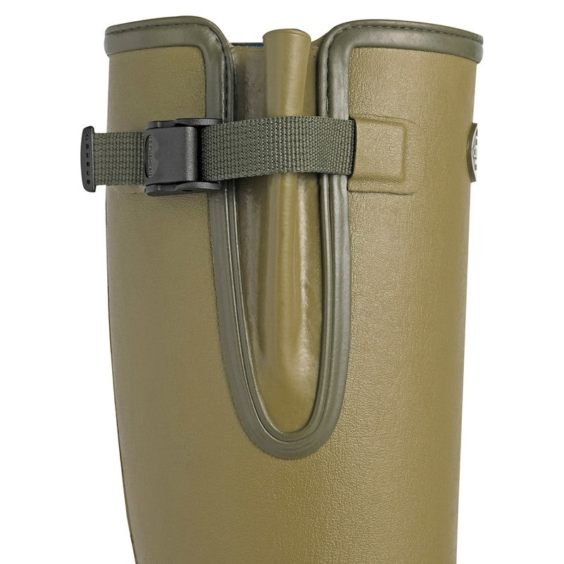 Ladies Vierzonord Neoprene Lined Wellington Boots Vert Vierzon