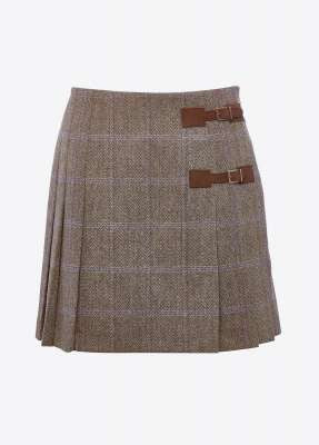 Blossom Tweed Skirt - Woodrose