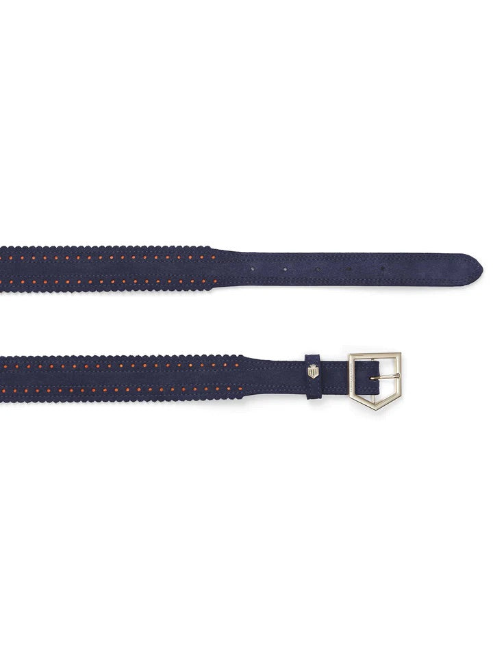 The Regina Women's Belt - Navy Blue Suede