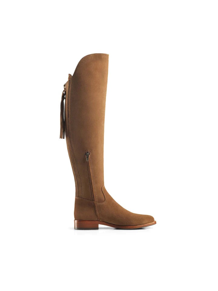 The Amira Women's Over-the-Knee Boot - Tan Suede