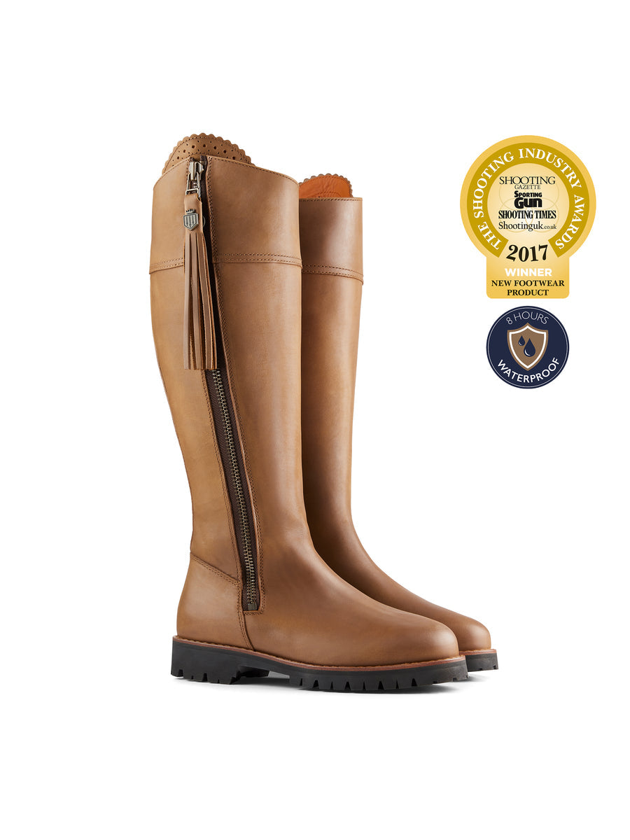 The Explorer Women's Waterproof Boot - Oak Leather, Sporting Calf