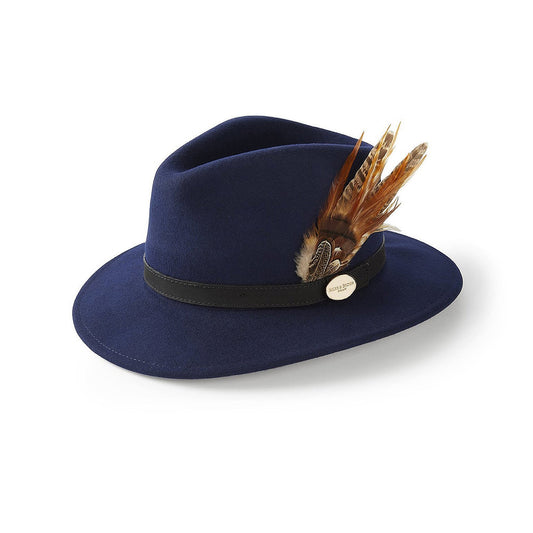 The Suffolk Fedora Navy (Bronze Feather)