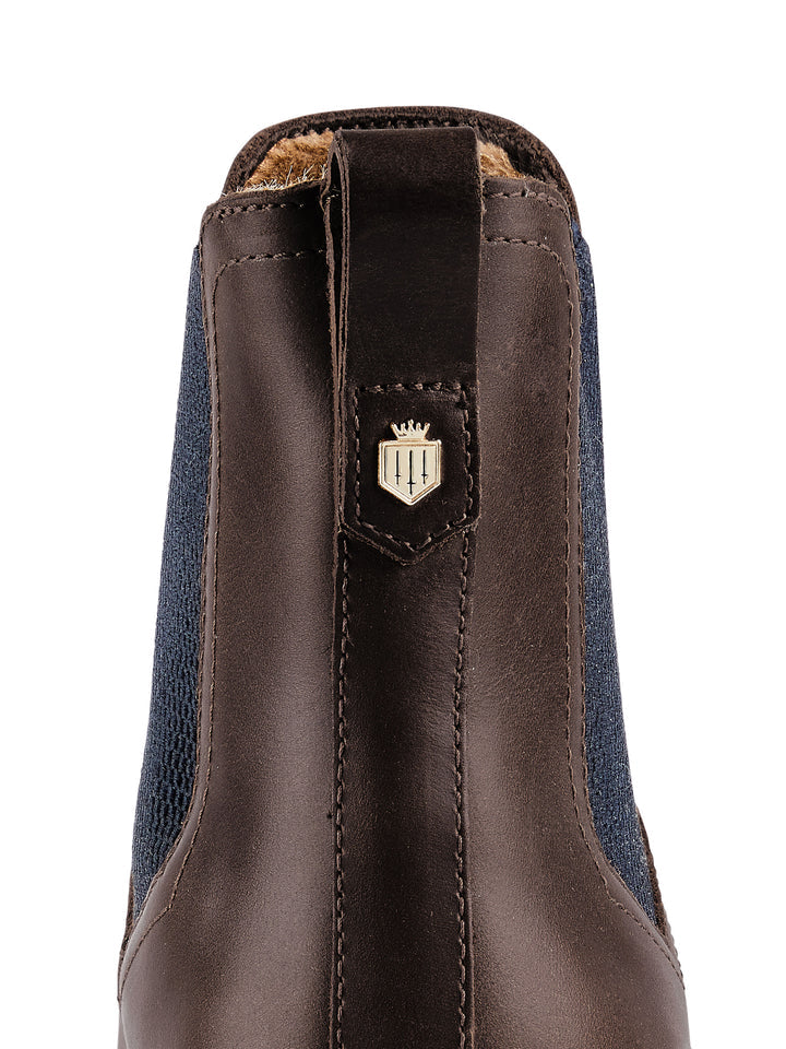 The Boudica Women's Shearling-Lined Ankle Boot - Mahogany Leather