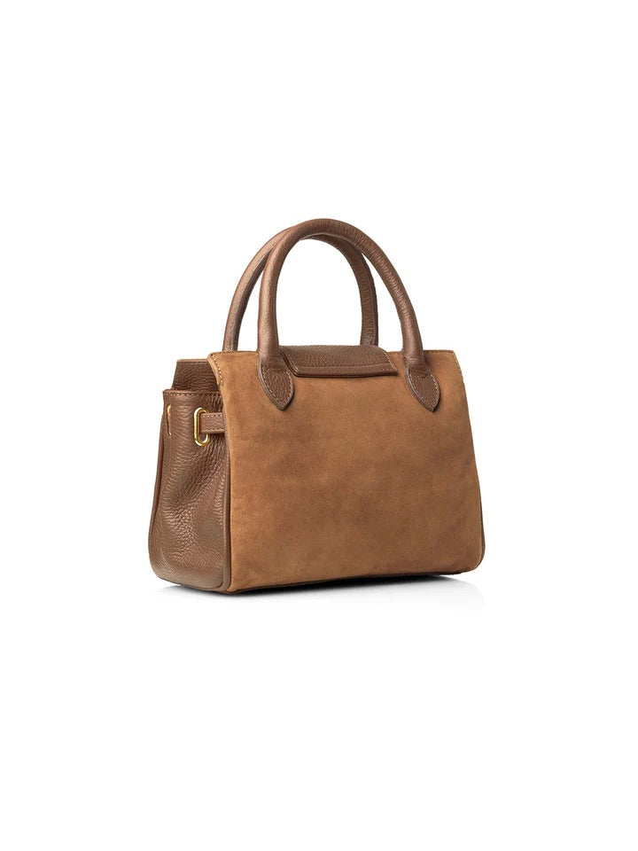 The Windsor Women's Mini Handbag - Tan Suede