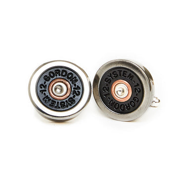 12 Bore Cufflinks Blue and Gold