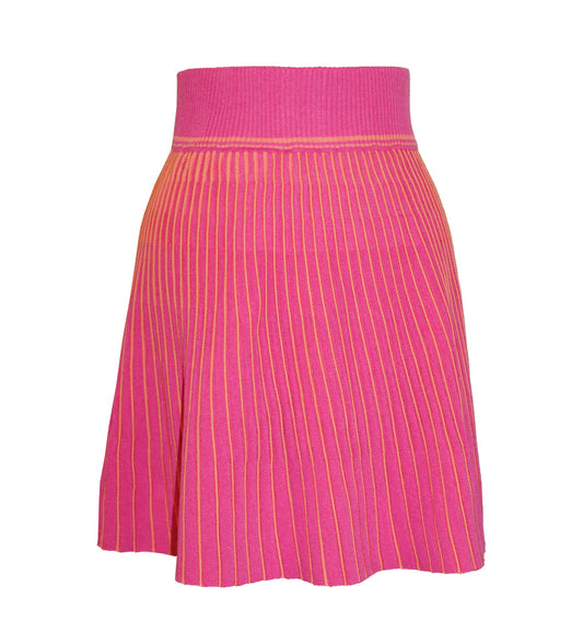 Waring Brooke - The Wimbledon Skirt Magenta/fire stripe