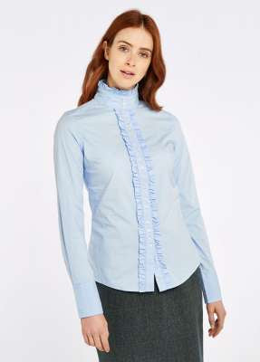 Chamomile Ladies Country Shirt-Blue