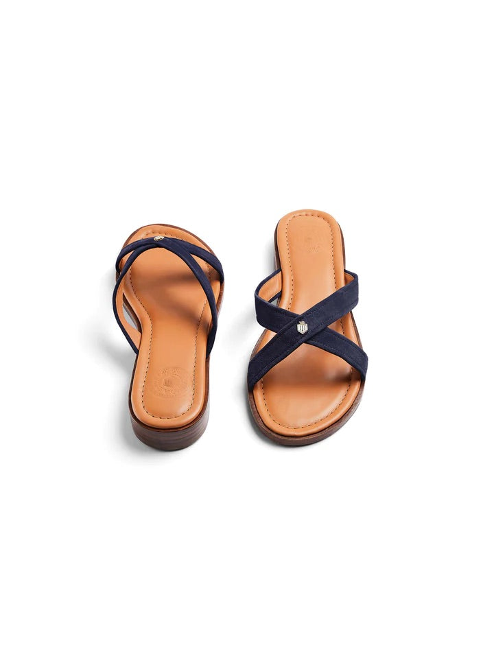 The Holkham Women's Sandal - Navy Suede