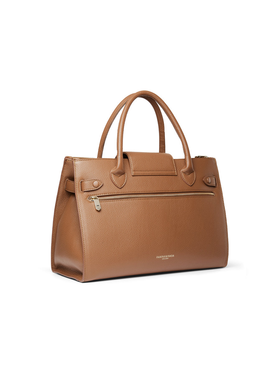 The Windsor Work Bag Tan Leather