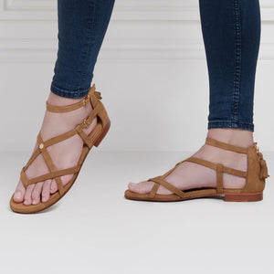The Brancaster Women's Sandal - Tan Suede