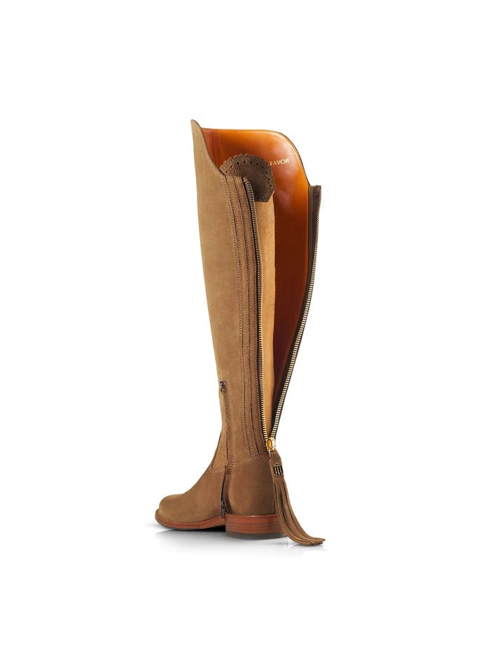 The Amira Women's Over-the-Knee Boot - Tan Suede