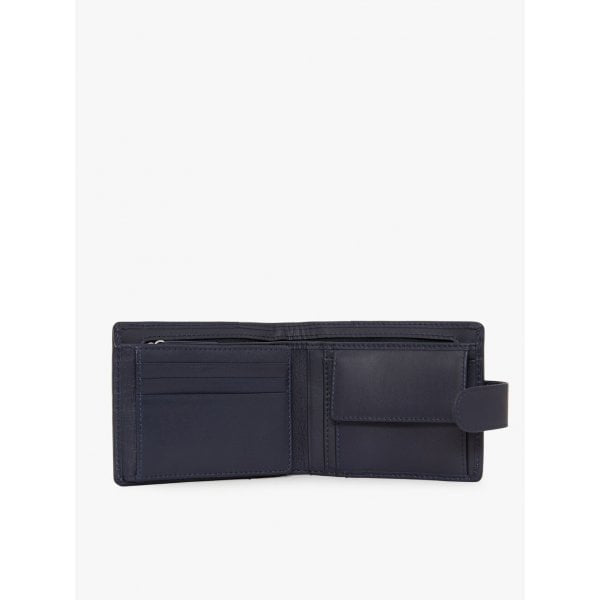 Wallet With Coin Pocket & Tab - Navy