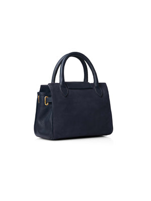 The Windsor Women's Mini Handbag - Navy Suede