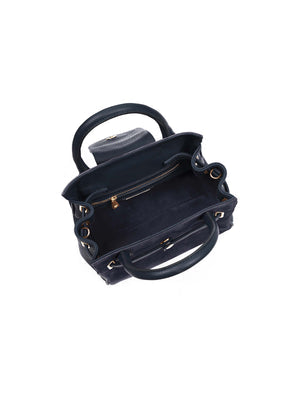 The Windsor Women's Mini Handbag - Navy Suede